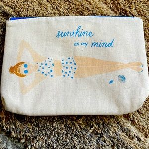 NWOT Anthro makeup bag